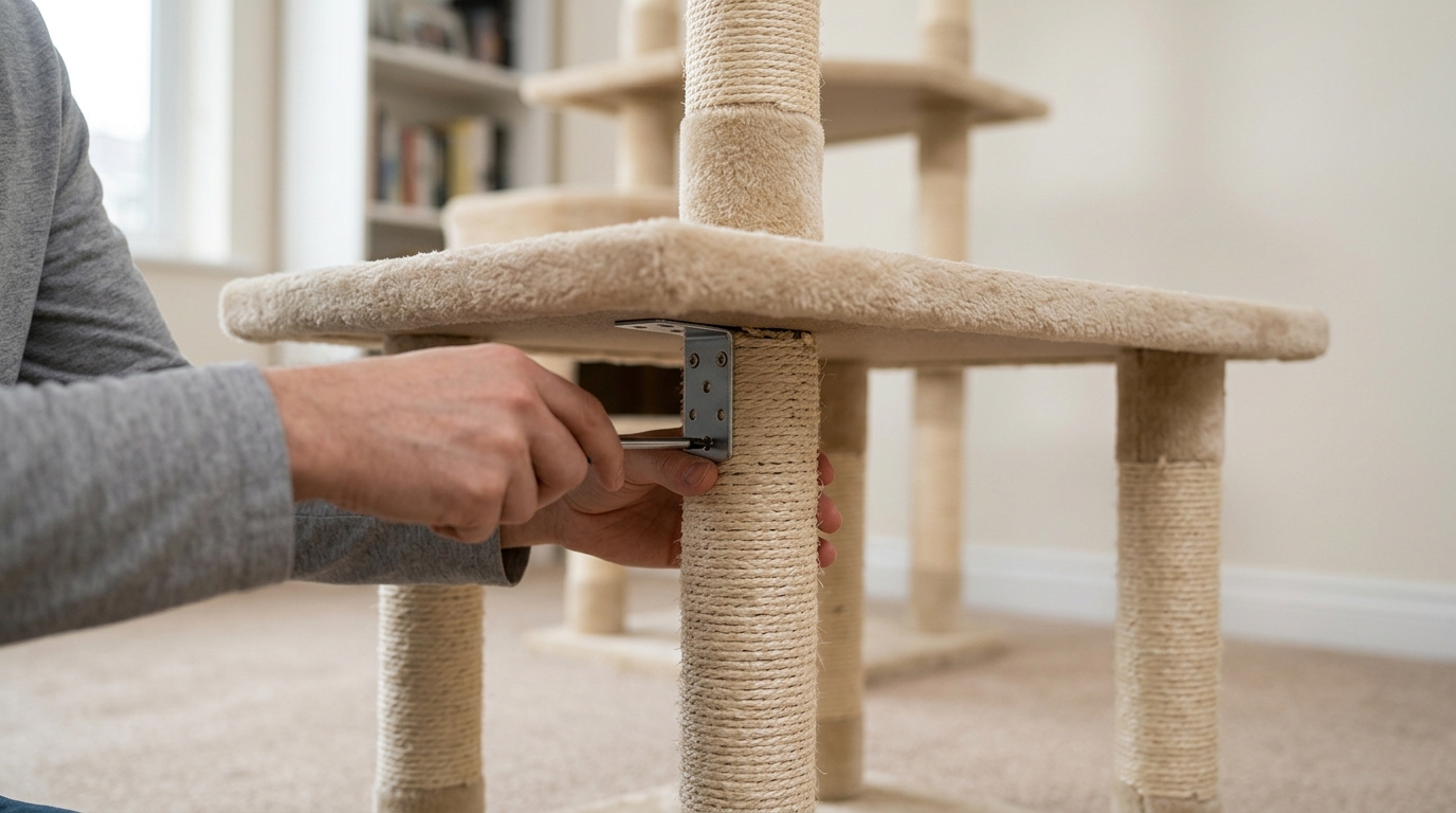 How to Make a Cat Tree Sturdier and Stop Wobbling