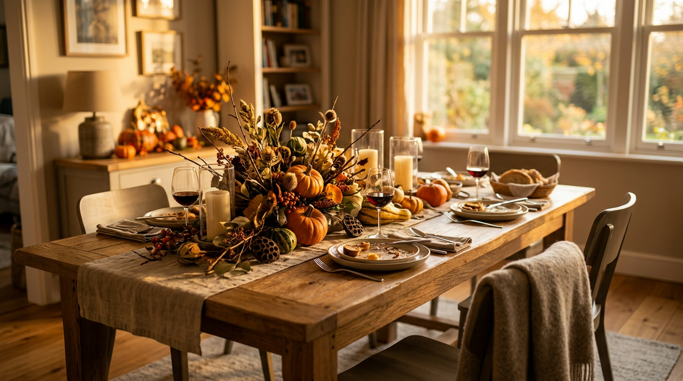 Fall Centerpiece Ideas for a Dining Table