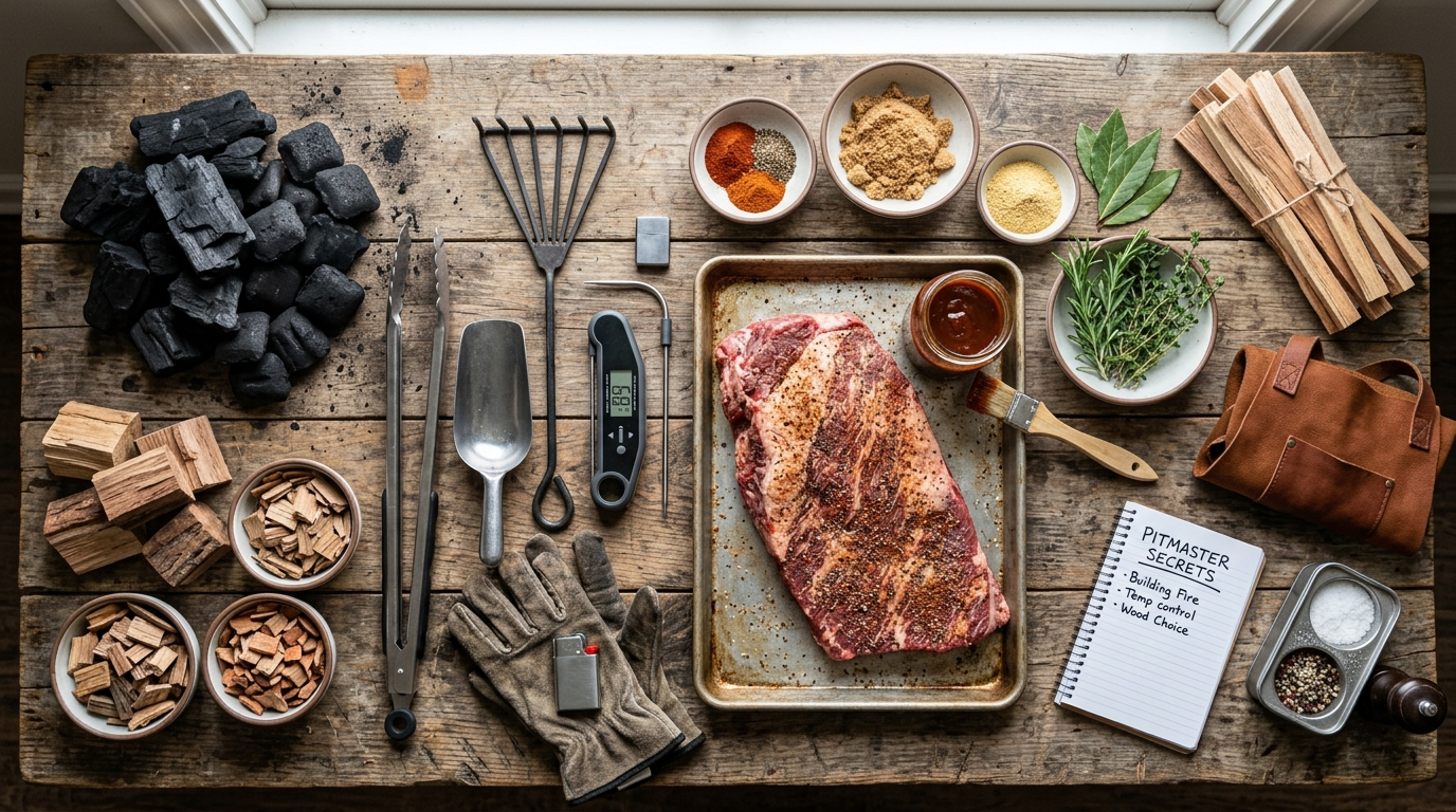 Building Fire for Smoking Meat: Pitmaster Secrets ingredients