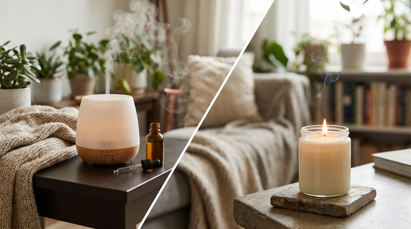 Essential Oil Diffusers vs. Candles: Which Is Healthier?