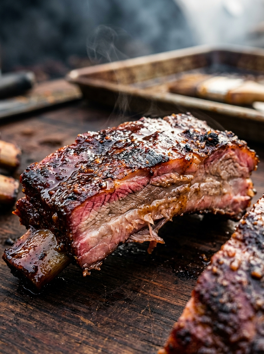 Competition BBQ Ribs Recipe Secrets from a Pitmaster closeup detail