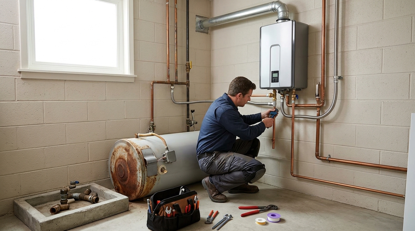 Replace a 40-Gallon Water Heater With Tankless?