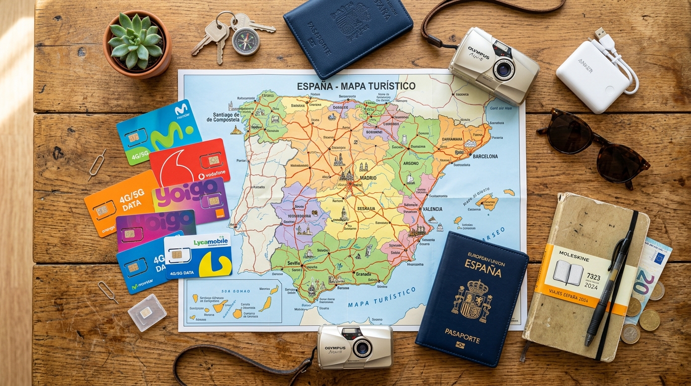 Tarjetas SIM de prepago para turistas: cuál elegir en 2025