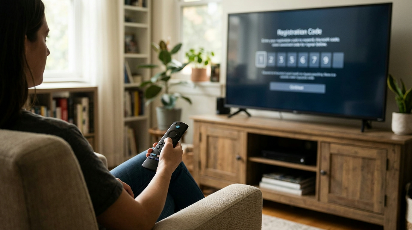How to Enter an Amazon Fire Stick Registration Code