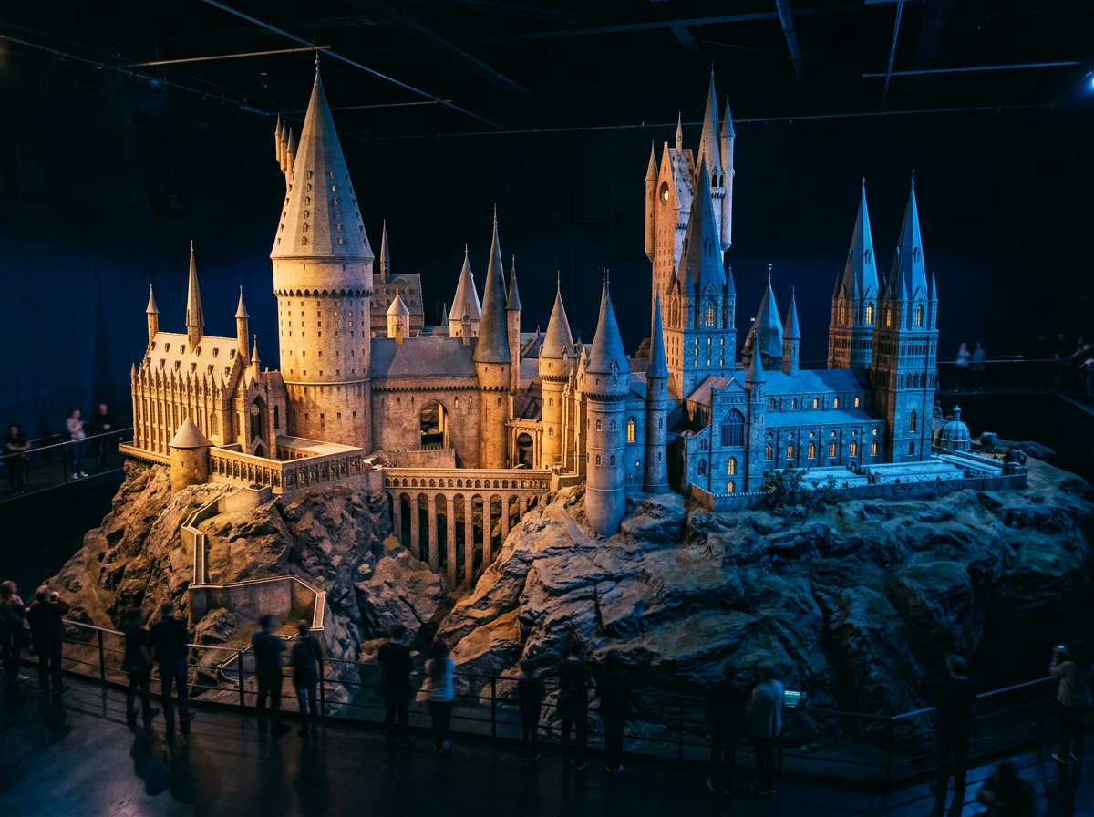 Hogwarts Castle scale model at Warner Bros Studio Tour