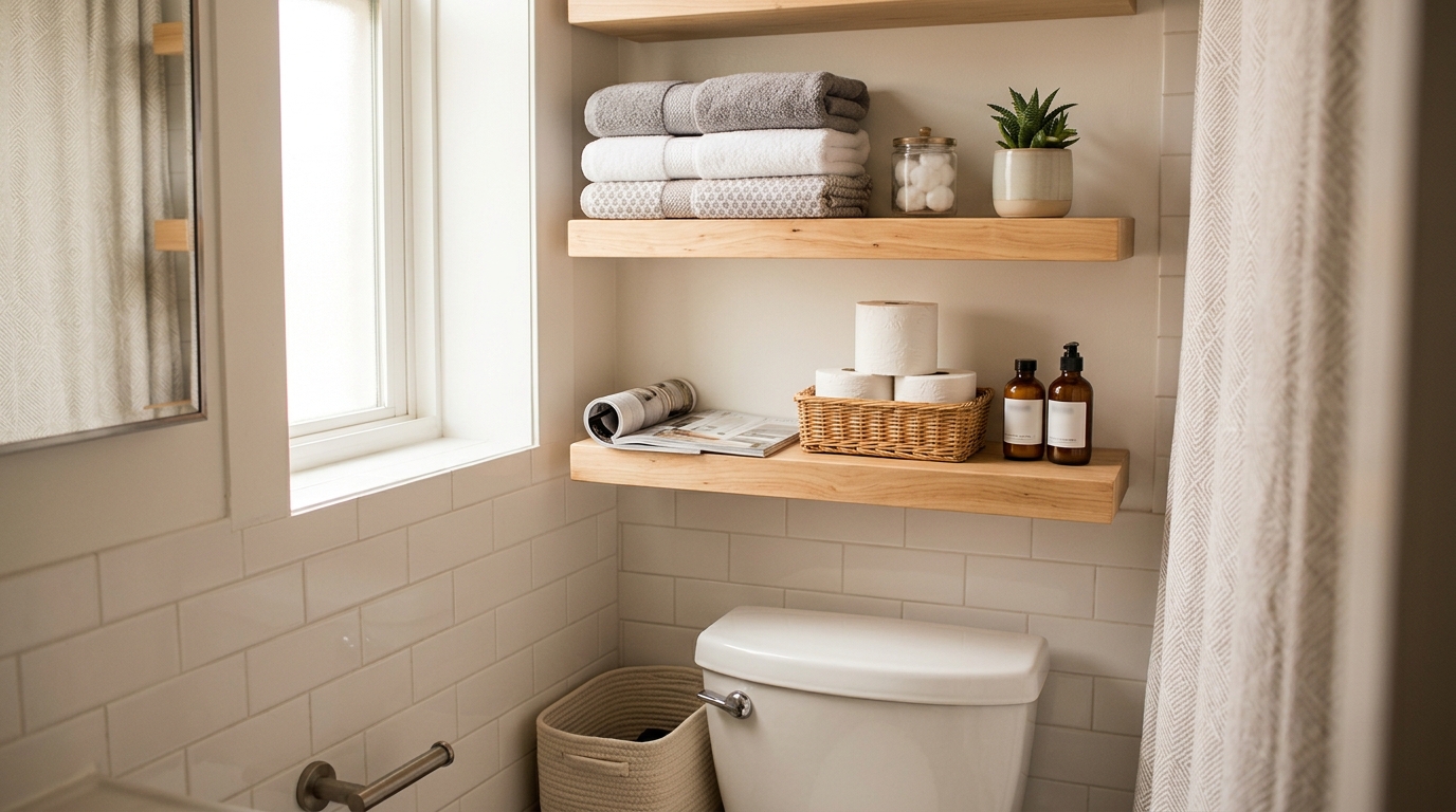 What Kind of Shelf Can I Put Over My Toilet?