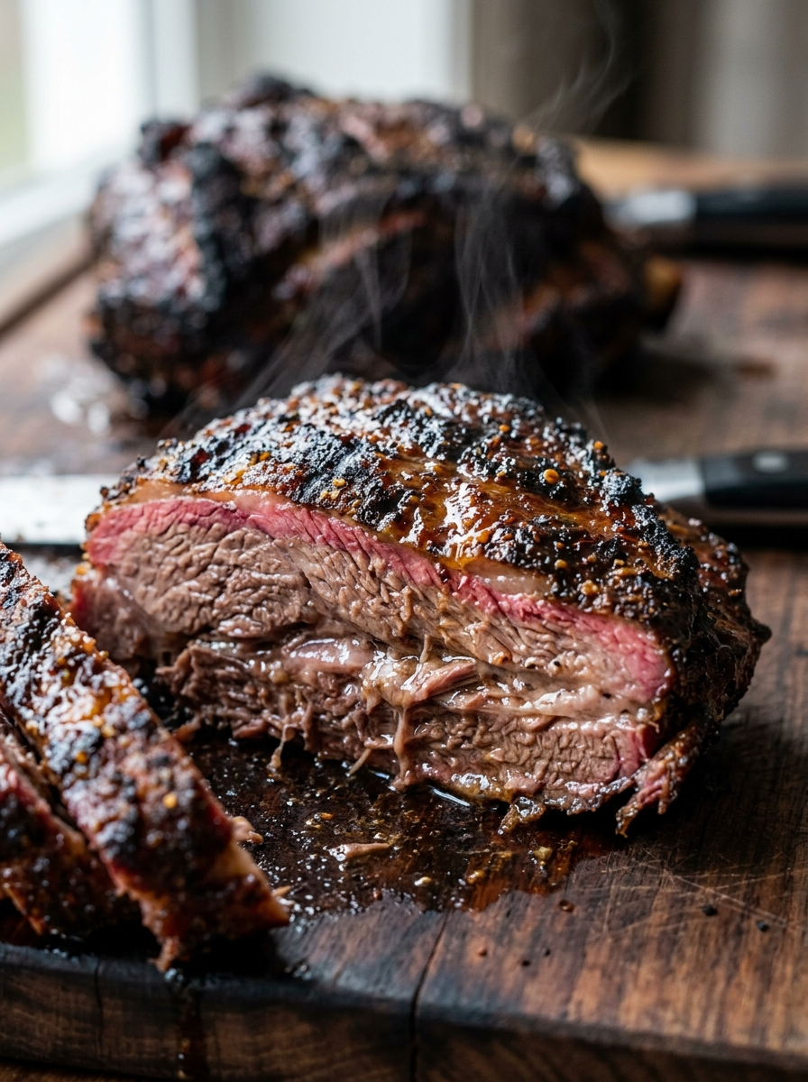 Smoked Lamb Shoulder Recipe: Low and Slow BBQ Perfection closeup detail