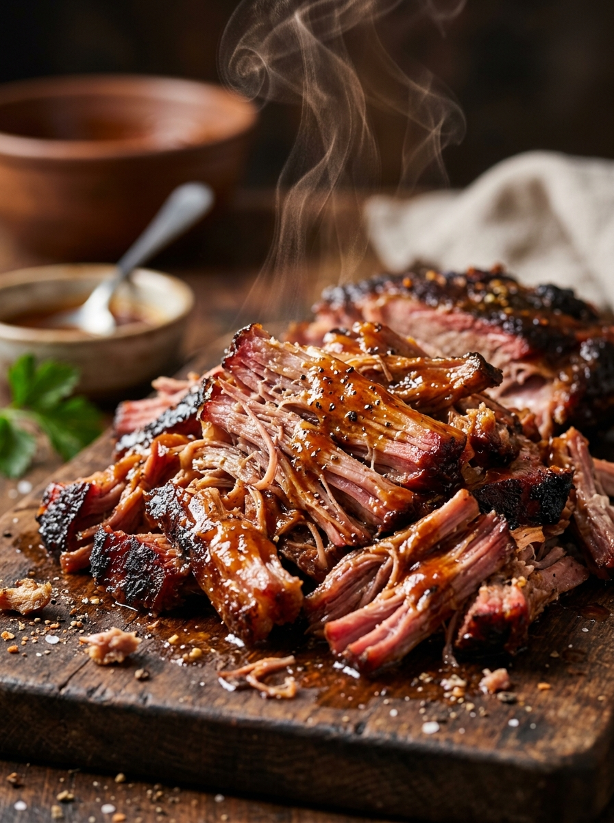 Best Smoked Pulled Pork Recipe - Tender and Juicy closeup detail