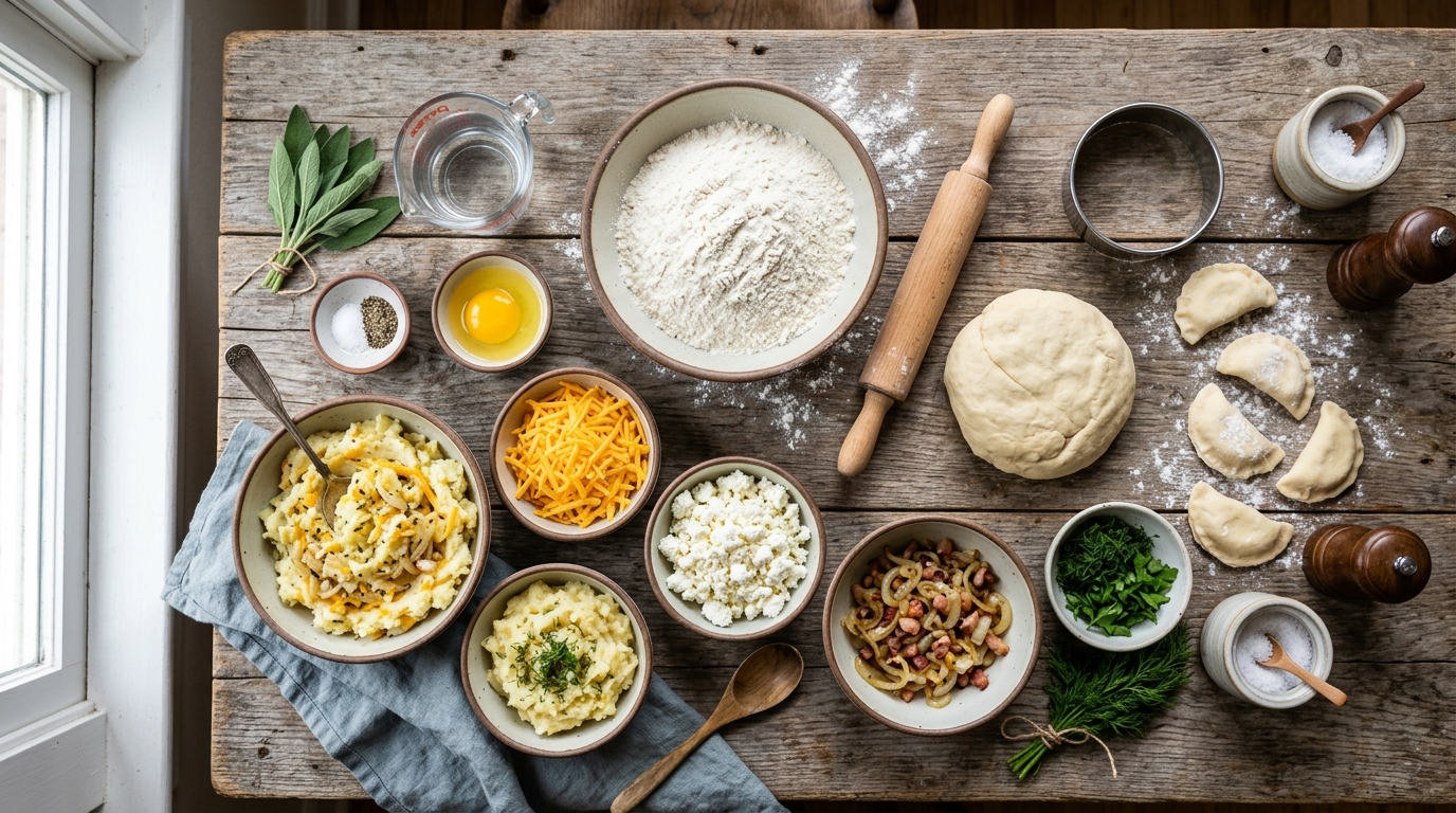 Homemade Pierogi Recipe: Soft, Stuffed and Delicious ingredients