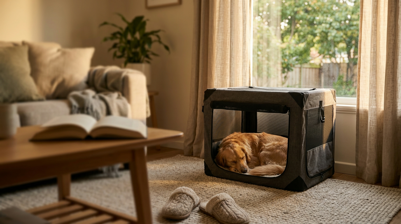 What to Do When Your Dog Whines in a Crate at Night