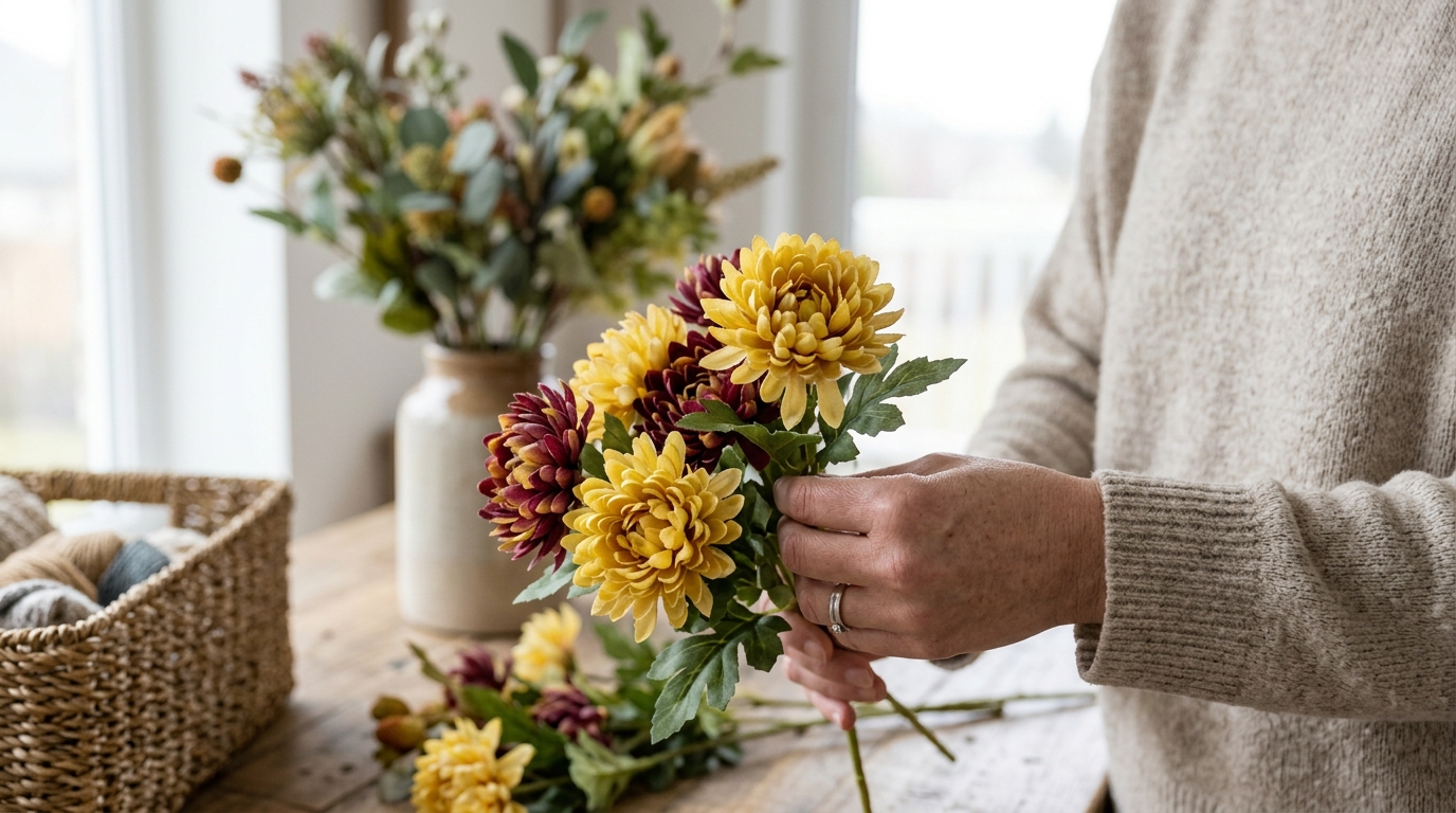 Artificial Chrysanthemum Flowers: Uses and Care