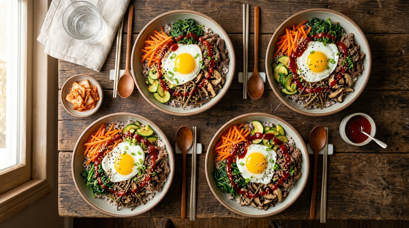 Bibimbap Bowl Meal Prep Recipe (Easy & Healthy)