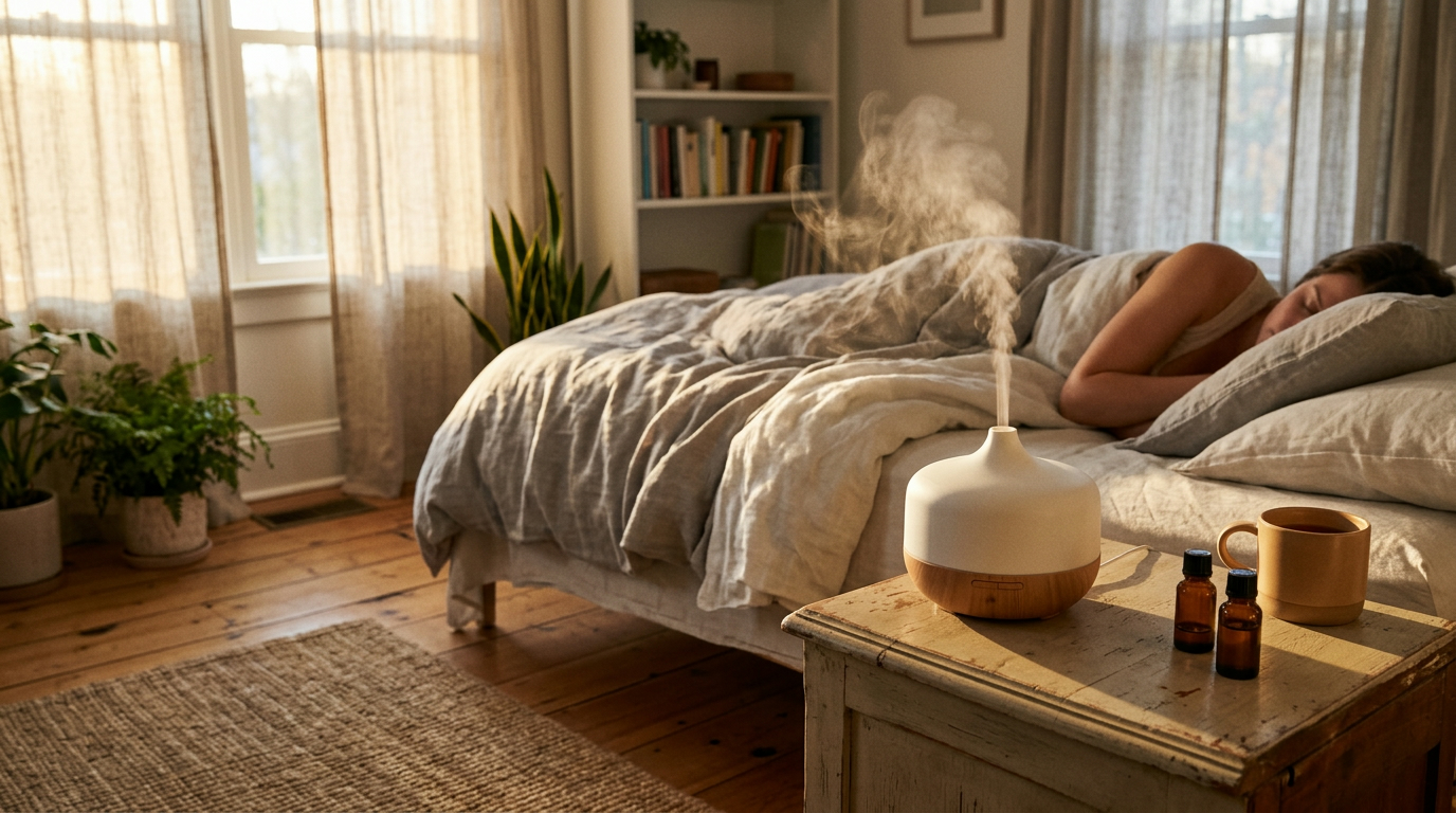 Can You Sleep With an Essential Oil Diffuser On?