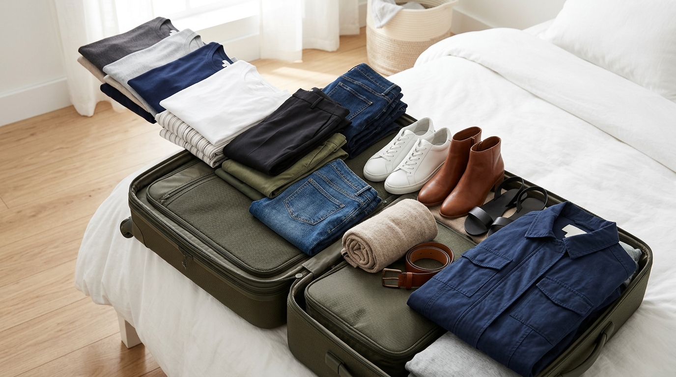 5 4 3 2 1 Capsule Wardrobe: Easy Packing Guide