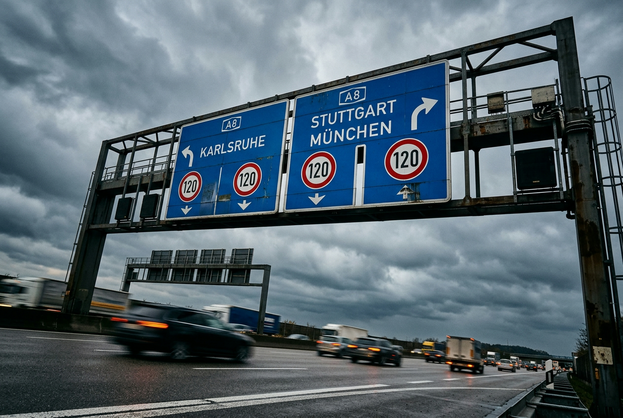 Autobahn-Schild in Deutschland