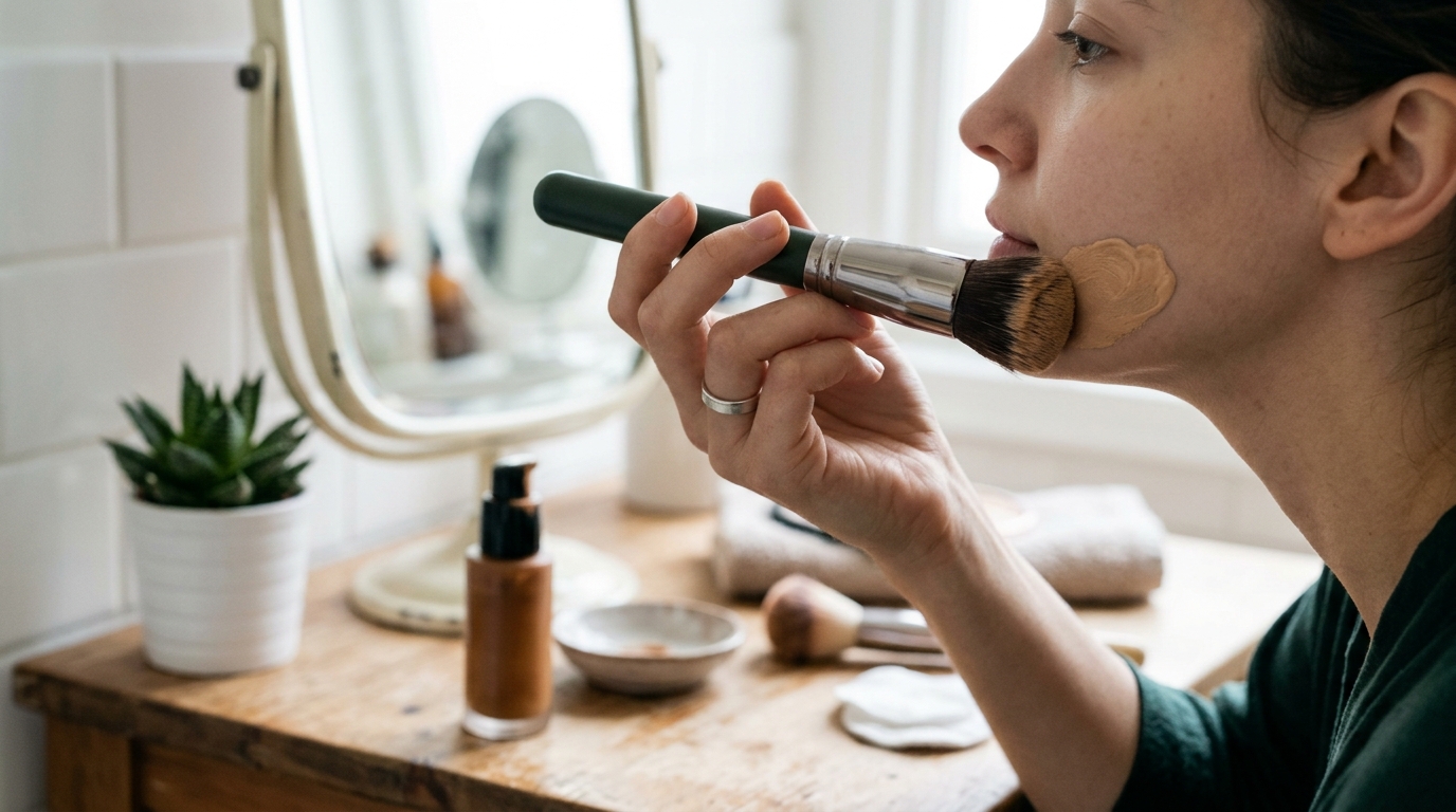 Best Brush for Liquid Foundation: Shape and Technique