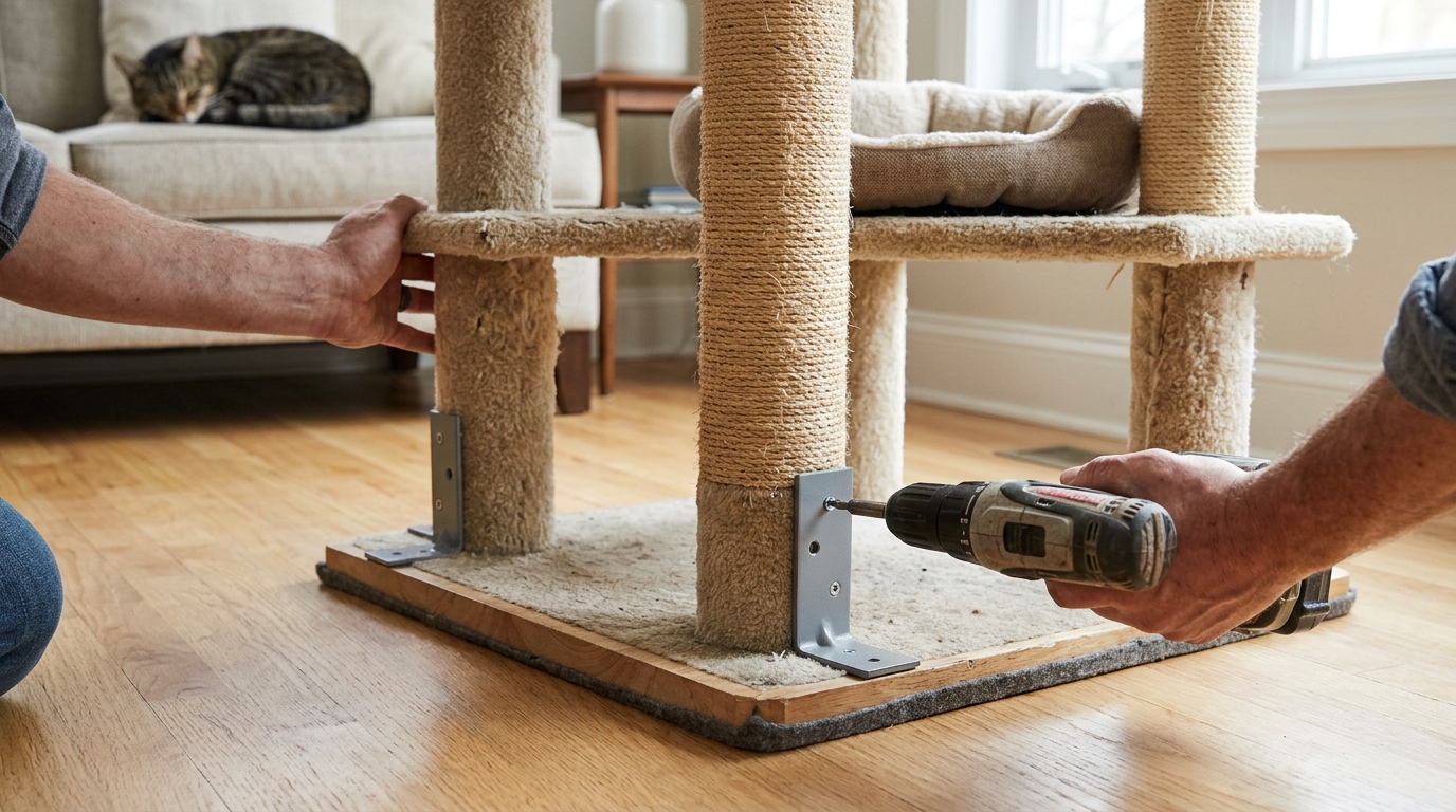 How to Make a Cat Tree Sturdier and Stop Wobbling