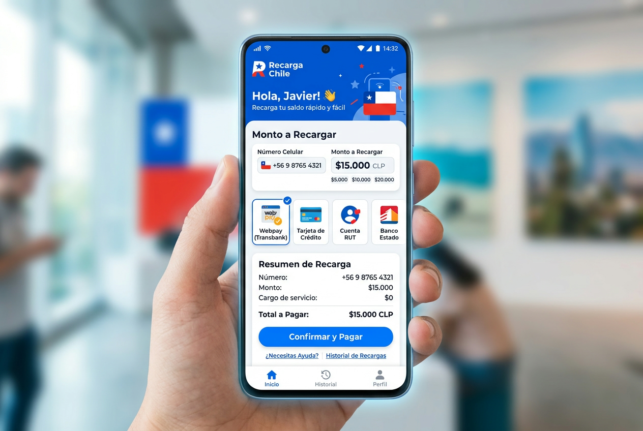 Las mejores apps para comprar recargas de celular online en Chile