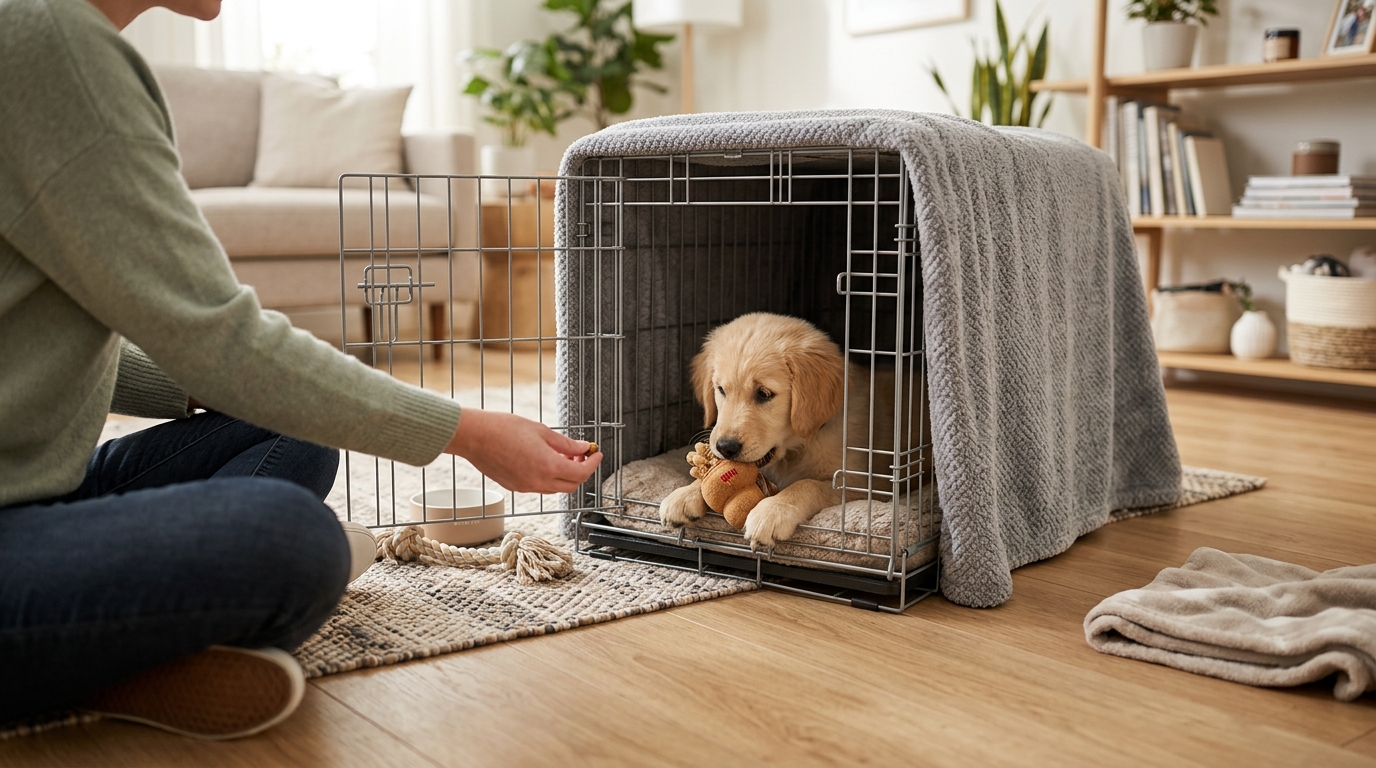 Cry It Out for Puppy Crate Training? Try This Instead
