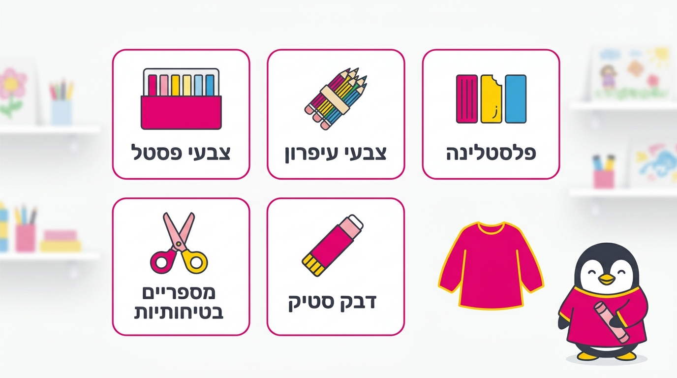 מדבקות שם אישיות על בקבוק וקופסת אוכל