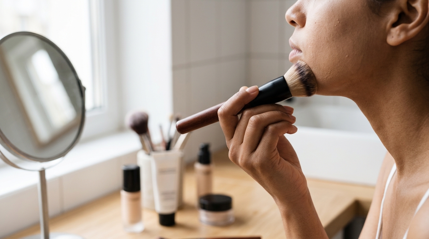 Best Brush for Liquid Foundation: Shape and Technique