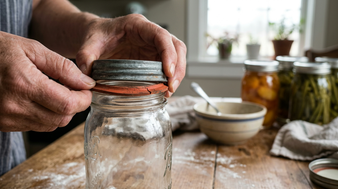 When Did Mason Jars Use Rubber Sealing Rings?