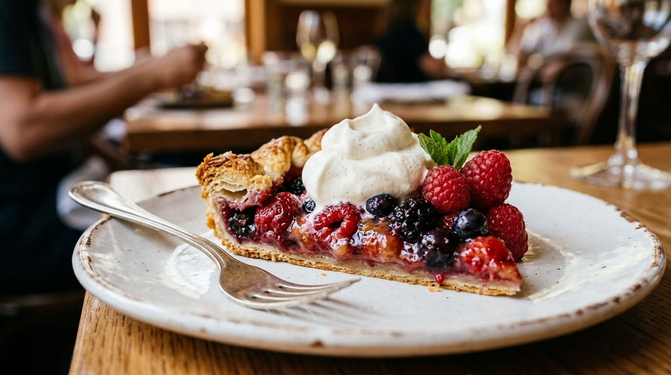 Summer Berry Galette Recipe - Easy & Rustic Tart plated