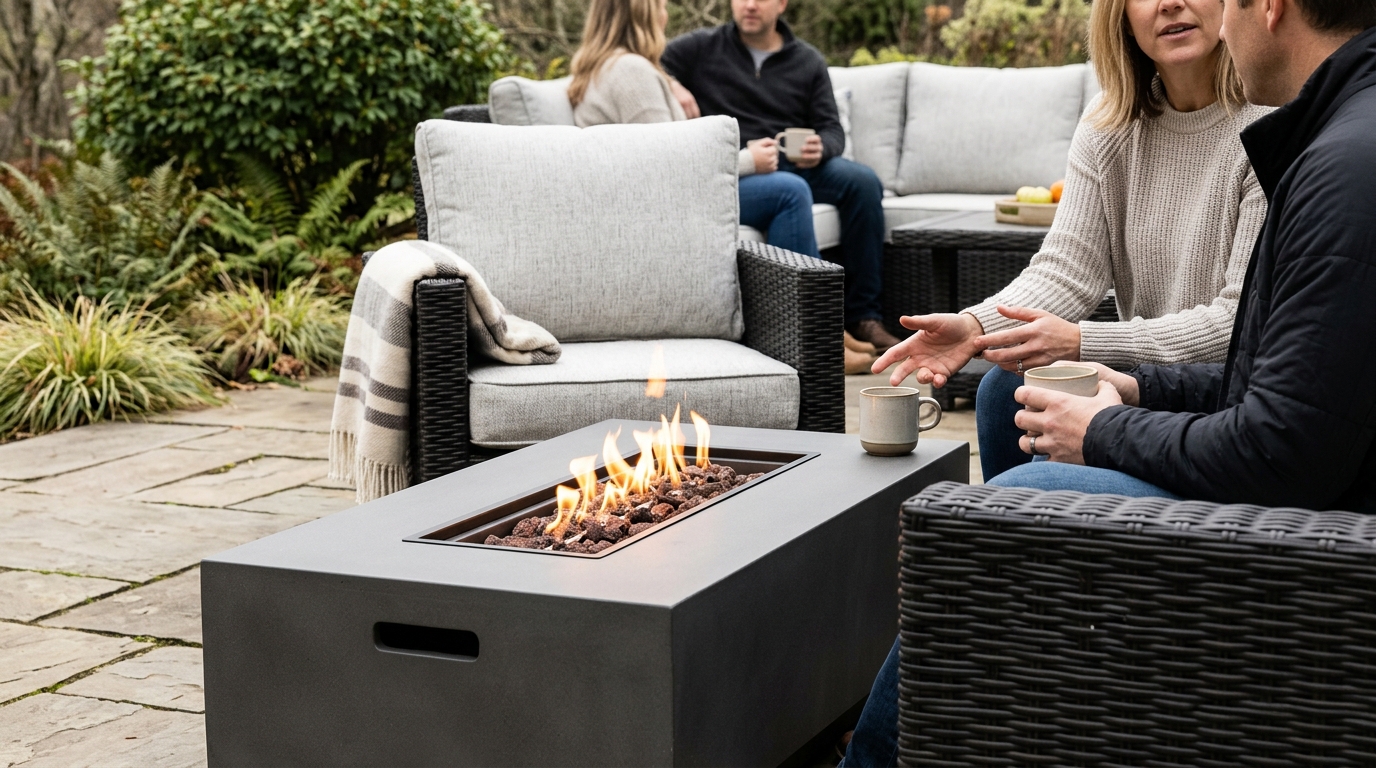 Patio Furniture Sets With Propane Fire Tables