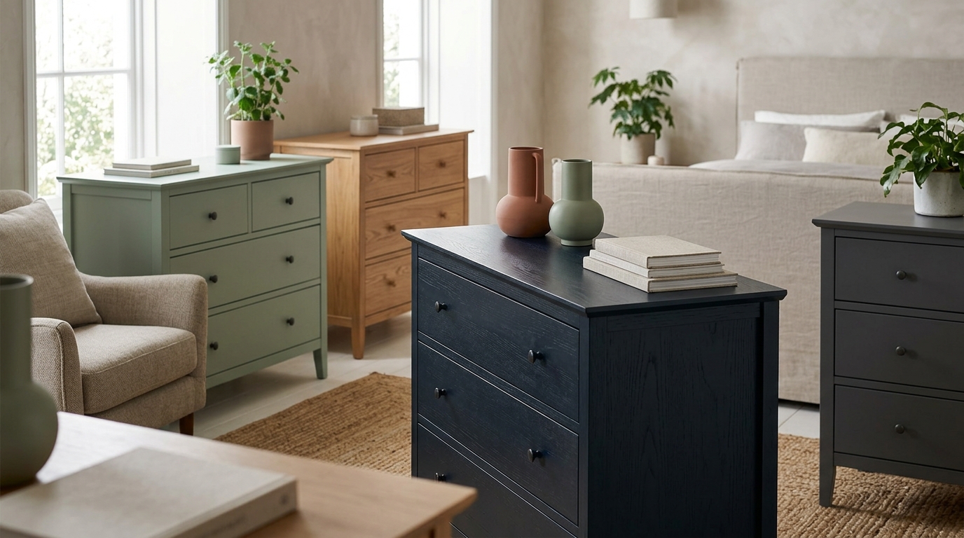 Dresser Colors in Style: Wood, Neutrals and More