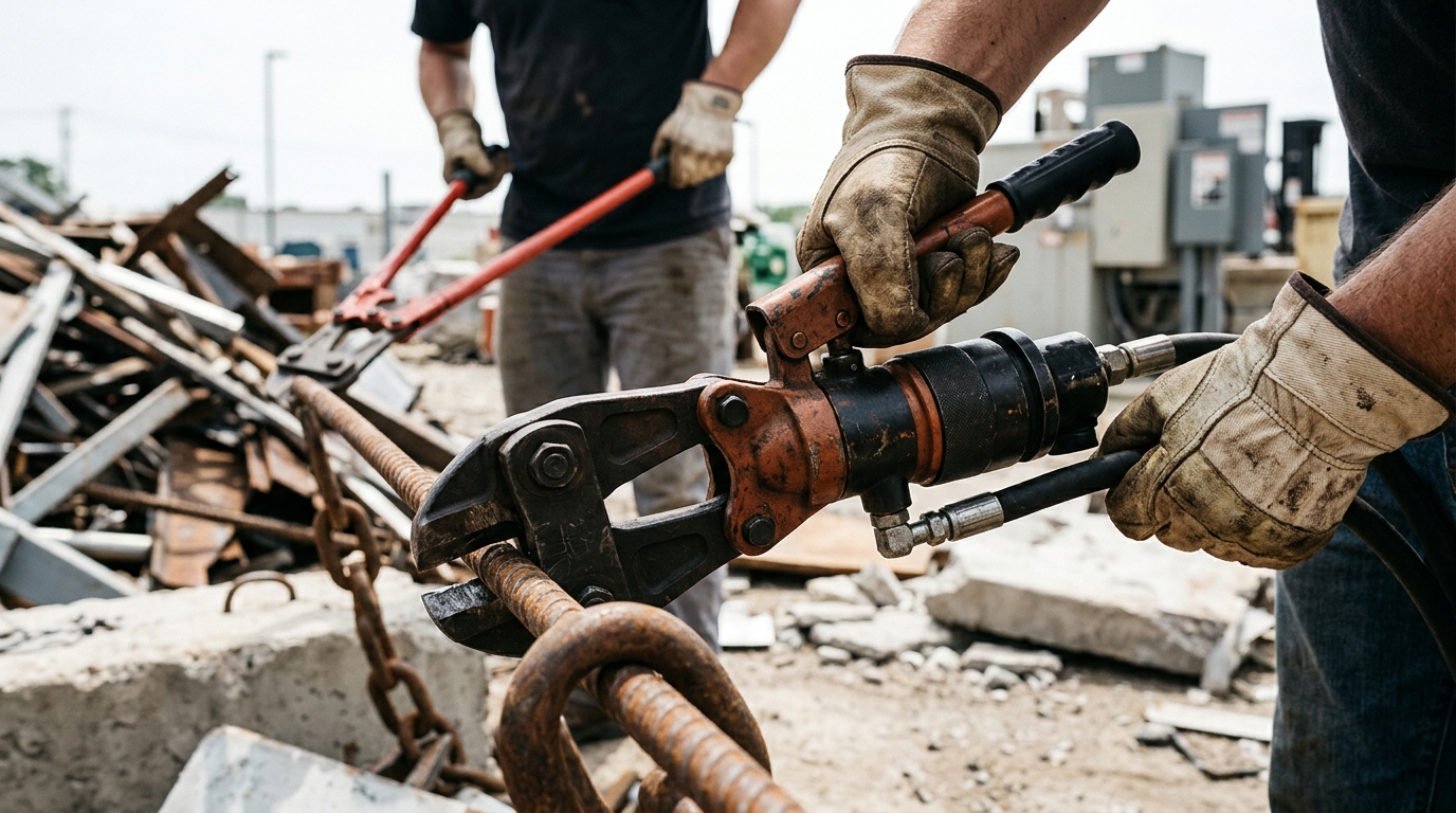 Strongest Bolt Cutters: Hydraulic vs. Manual Power