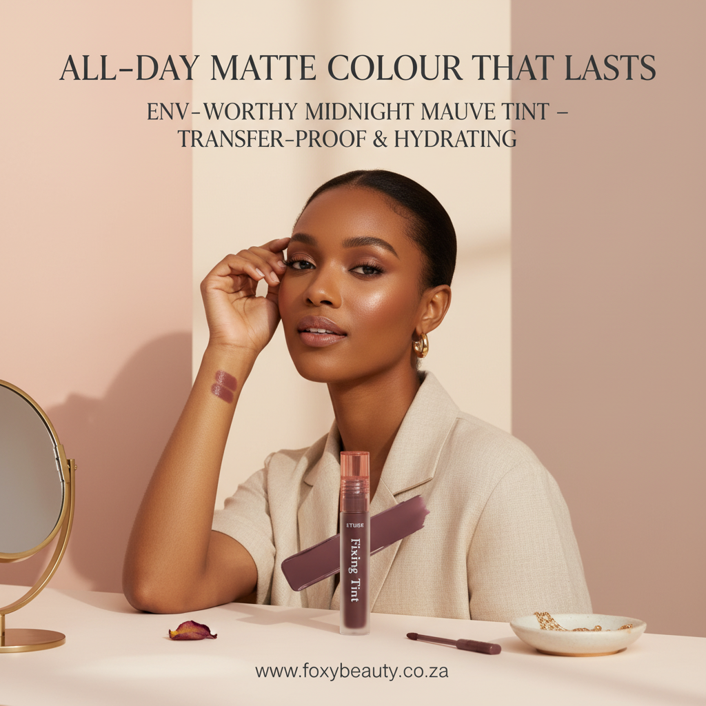 Etude Fixing Lip Tint Midnight Mauve — South Africa matte mauve lip tint visual