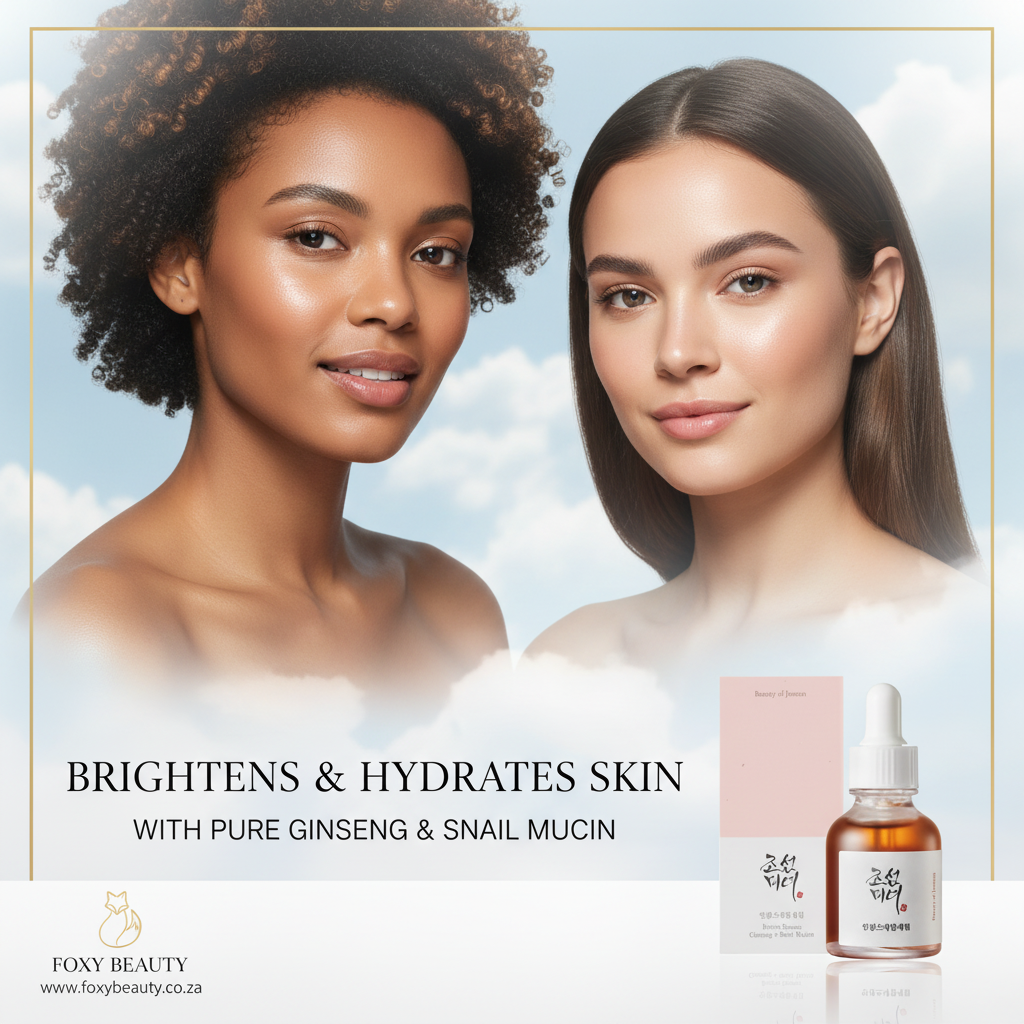 Beauty of Joseon Revive Serum Ginseng & Snail Mucin — South Africa promo visual highlighting brightening and hydration
