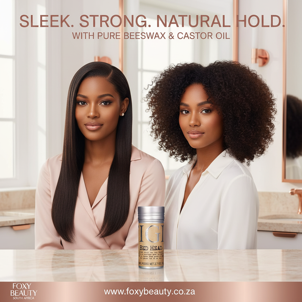 Compact hair wax stick for styling flyaways and edges