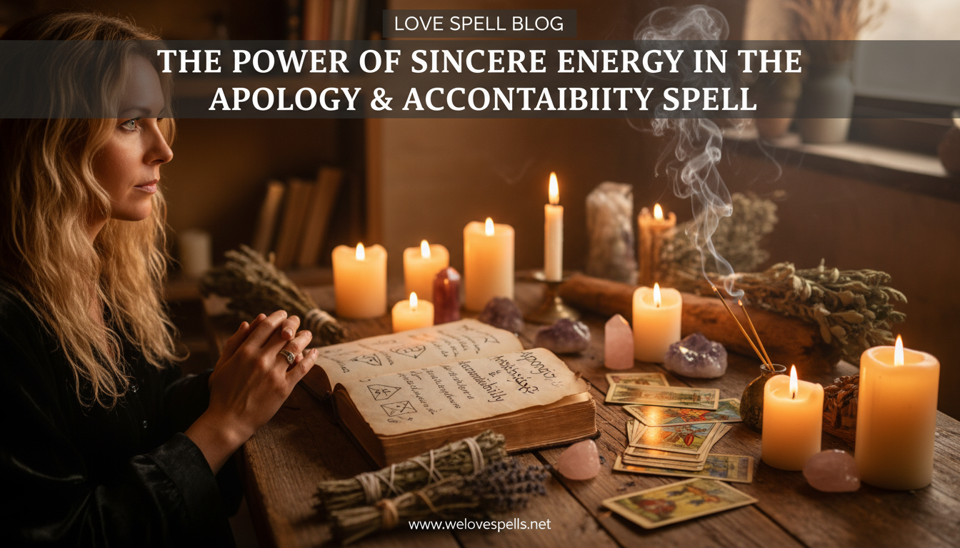 Apology and Accountability Spell Ritual Setup