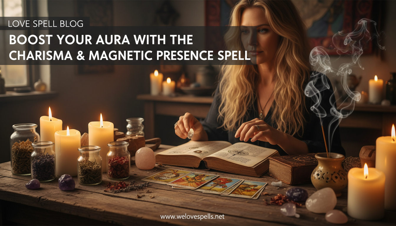 Charisma & Magnetic Presence ritual setup