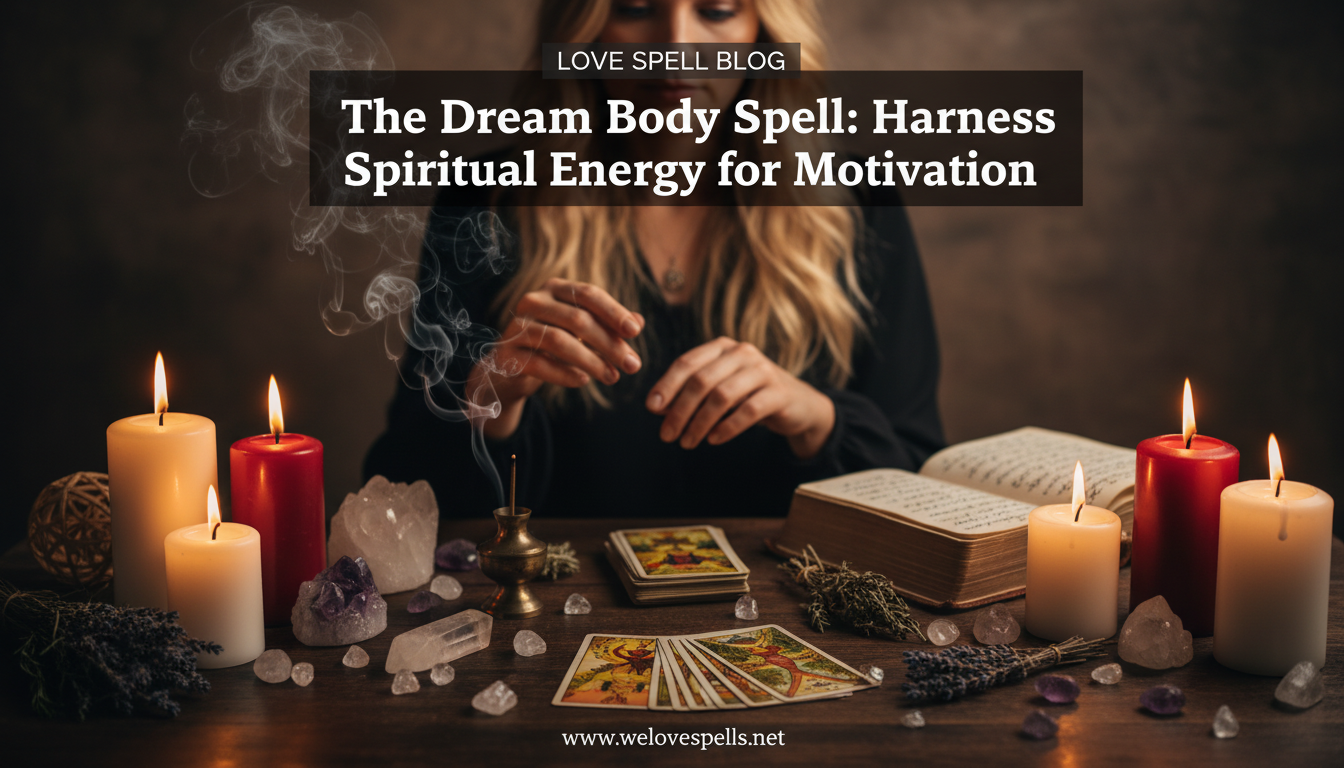 Dream Body Motivation spell ritual setup