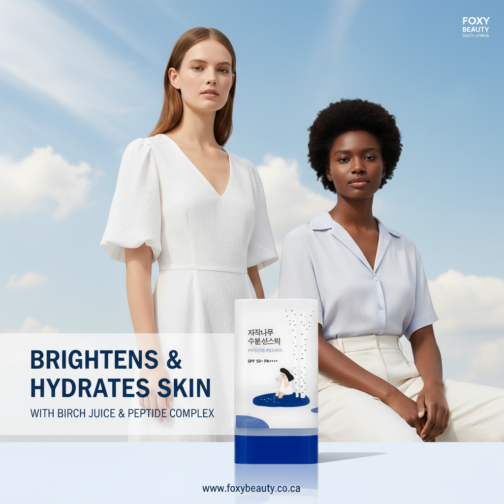 Round Lab Birch Juice sun stick shown upright with clean, minimal design