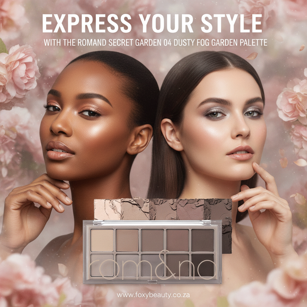Romand Secret Garden 04 Dusty Fog Garden eyeshadow palette visual