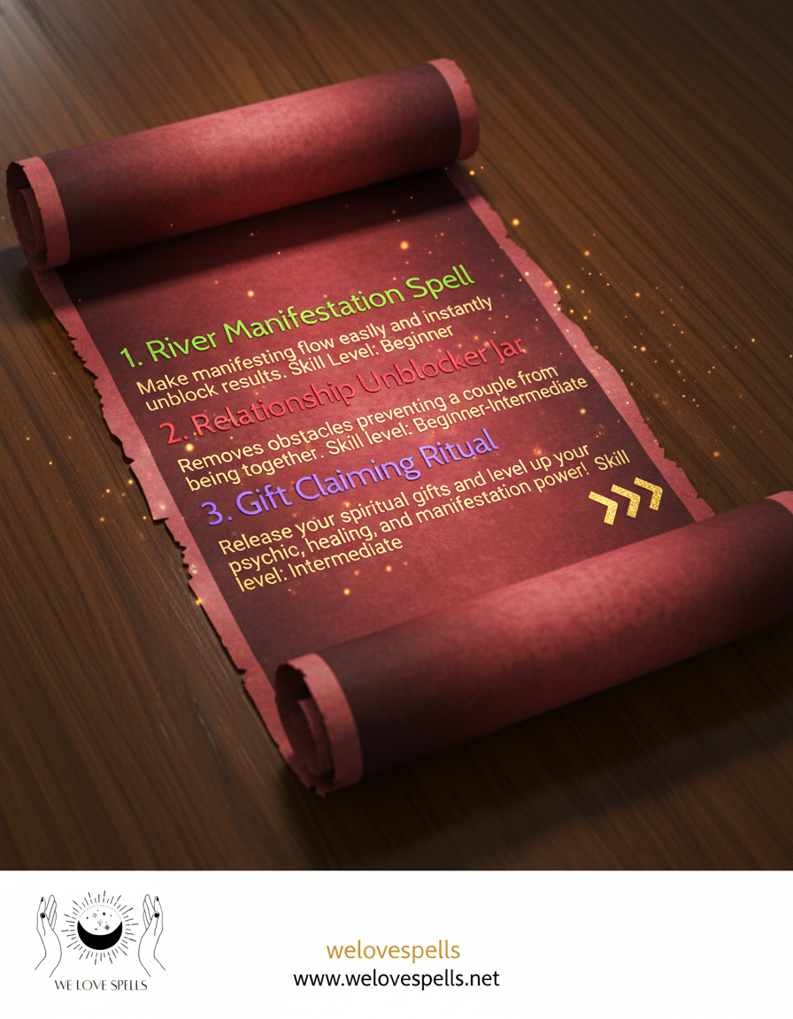 Cinnamon and dirt work spell setup River Manifestation Spell Ritual