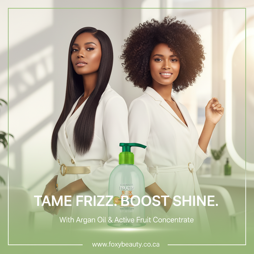 Garnier Fructis Sleek & Shine Anti-Frizz Serum bottle