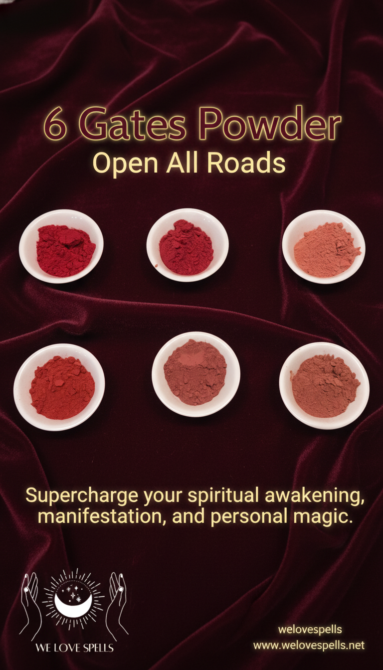 6 Gates Powder spiritual road opener spell ingredients