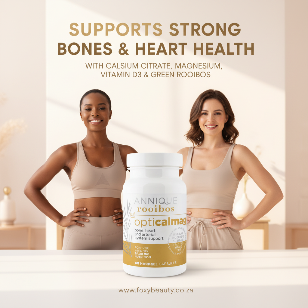 Annique Forever Healthy OptiCalMag supplement bottle on white background