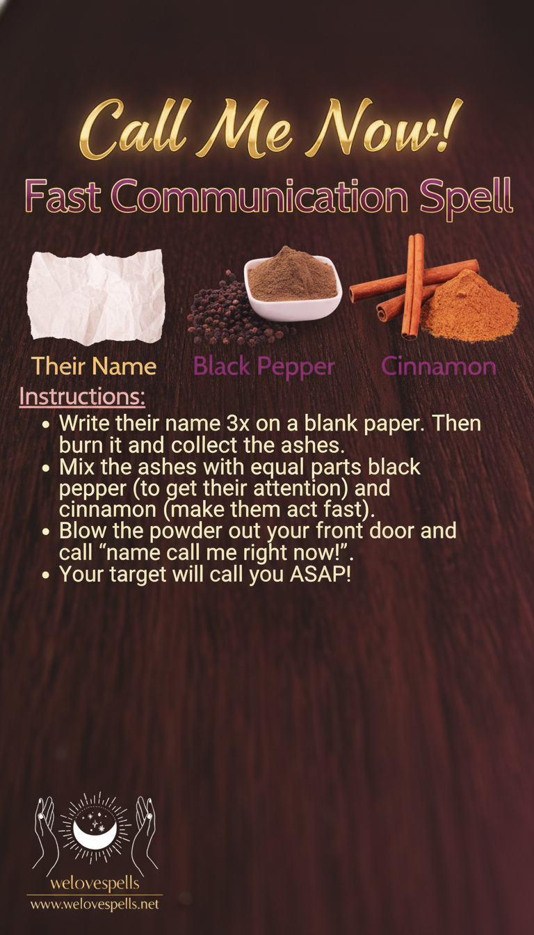 mystical communication spell ritual table