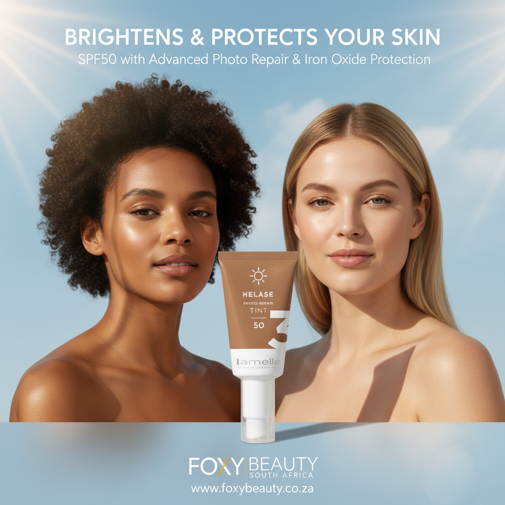 Lamelle Helase Tint 3 Photo Repair SPF50 – 50ml packaging and product tube