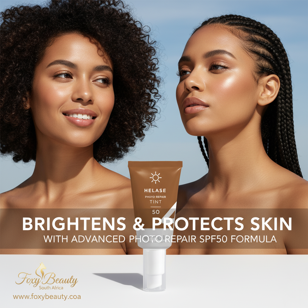 Lamelle Helase Tint 4 Photo Repair SPF50 product bottle on white background