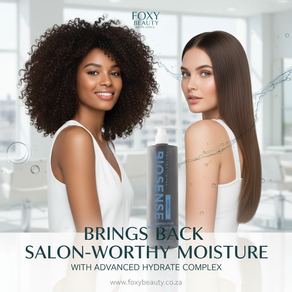 Foxy Beauty BioSense Intense Hydrate Shampoo 1000ml bottle on white background