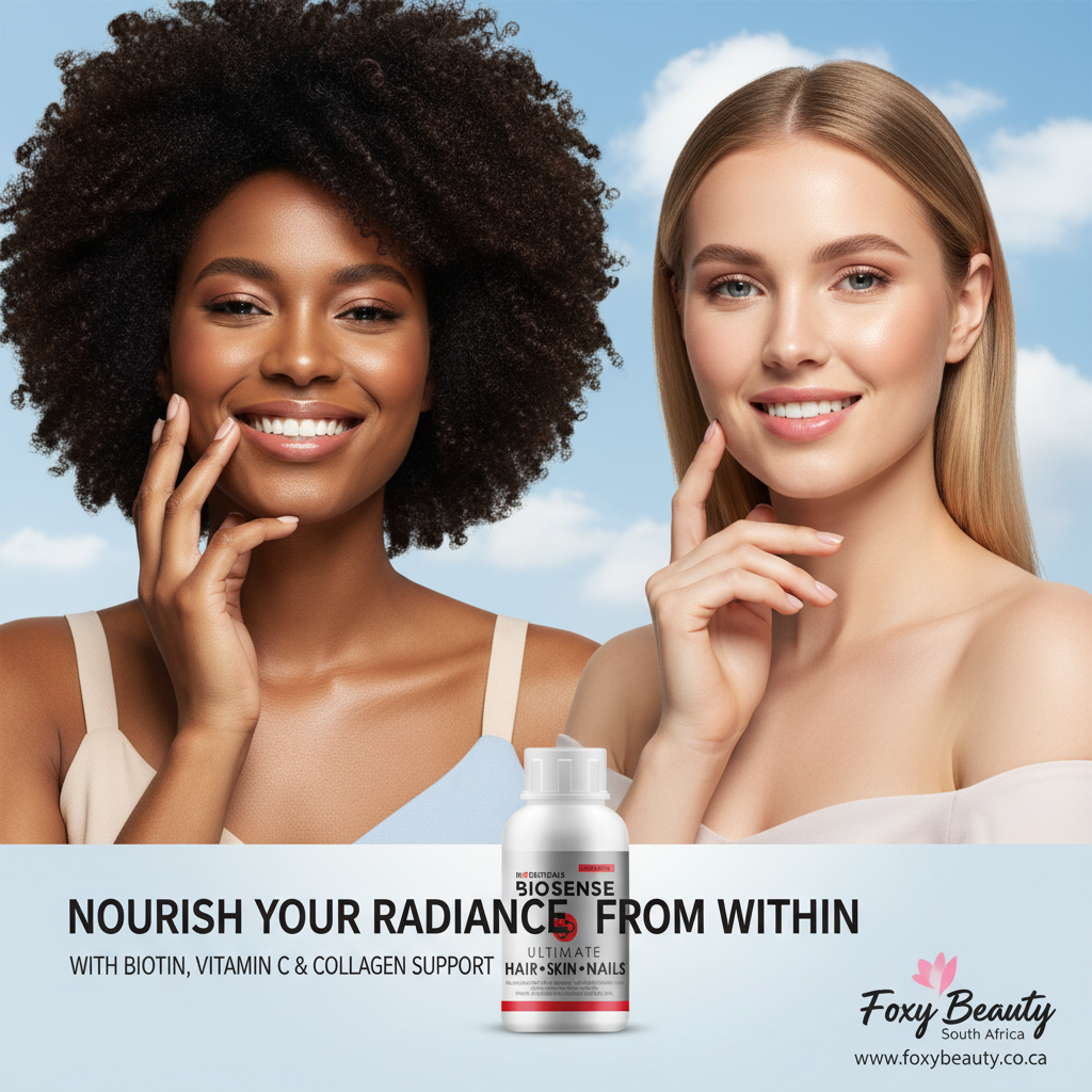 BioSense Ultimate Hair Skin & Nails capsules product visual