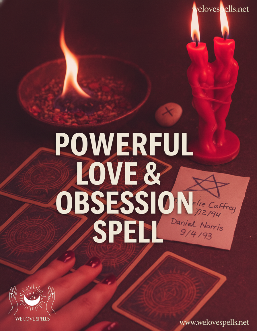 Powerful Love Spell Ritual - Manifest Deep Passion and Obsession Fast