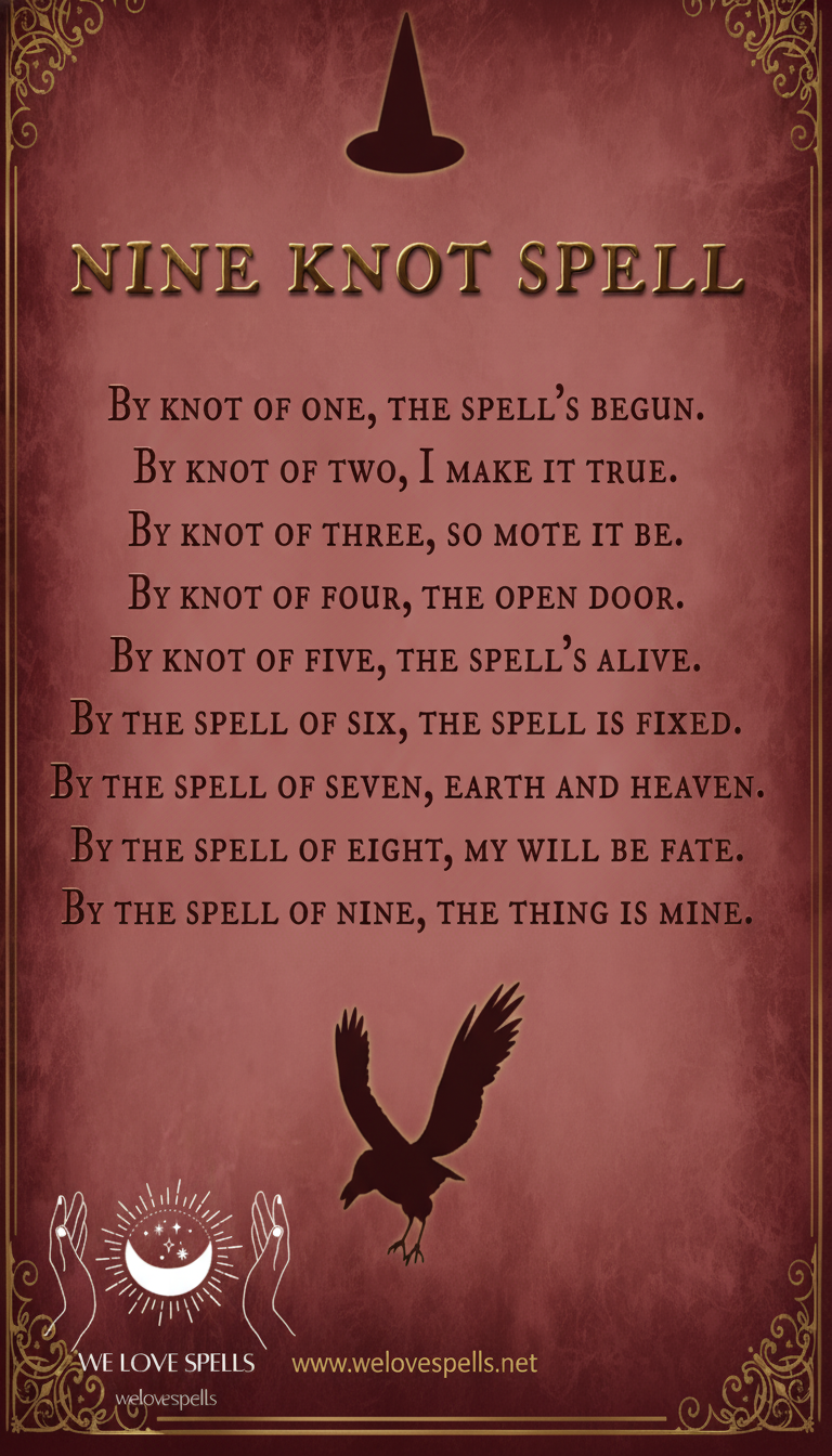 Performing the Nina Knot Spell for love and connection