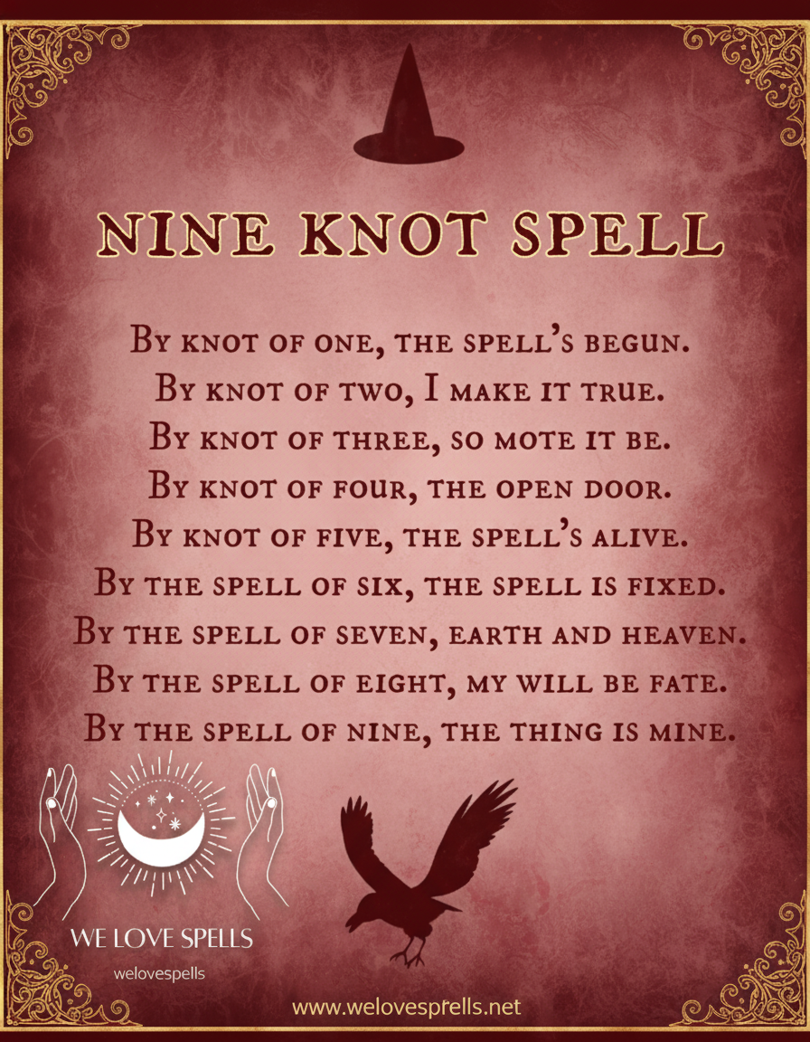 Nina Knot Spell magical ritual setup